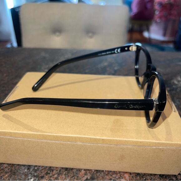 Derek Cardigan Black Rimmed Glasses Frames - Picture 6 of 12